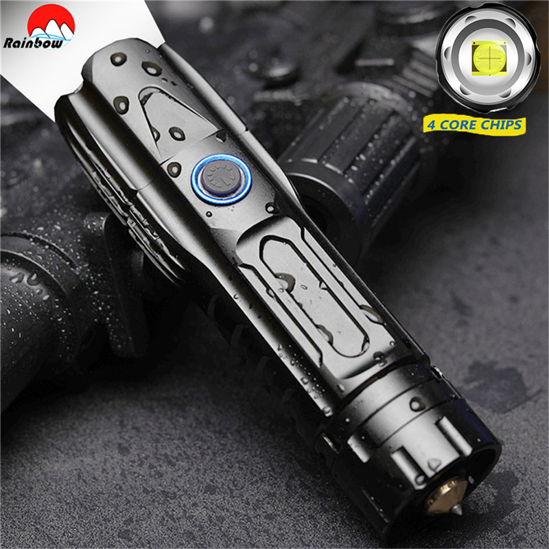 Outdoor Power Meter Bike - Super Bright XHP90.2 Tactical Flashlight Waterproof