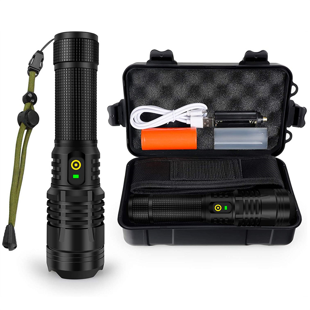 Outdoor Power Meter Bike - Most Powerful XHP70.2 Zoomable Flashlights Most