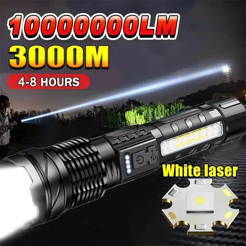 Outdoor Power Usb - Powerful LED Flashlight Battery Display USB