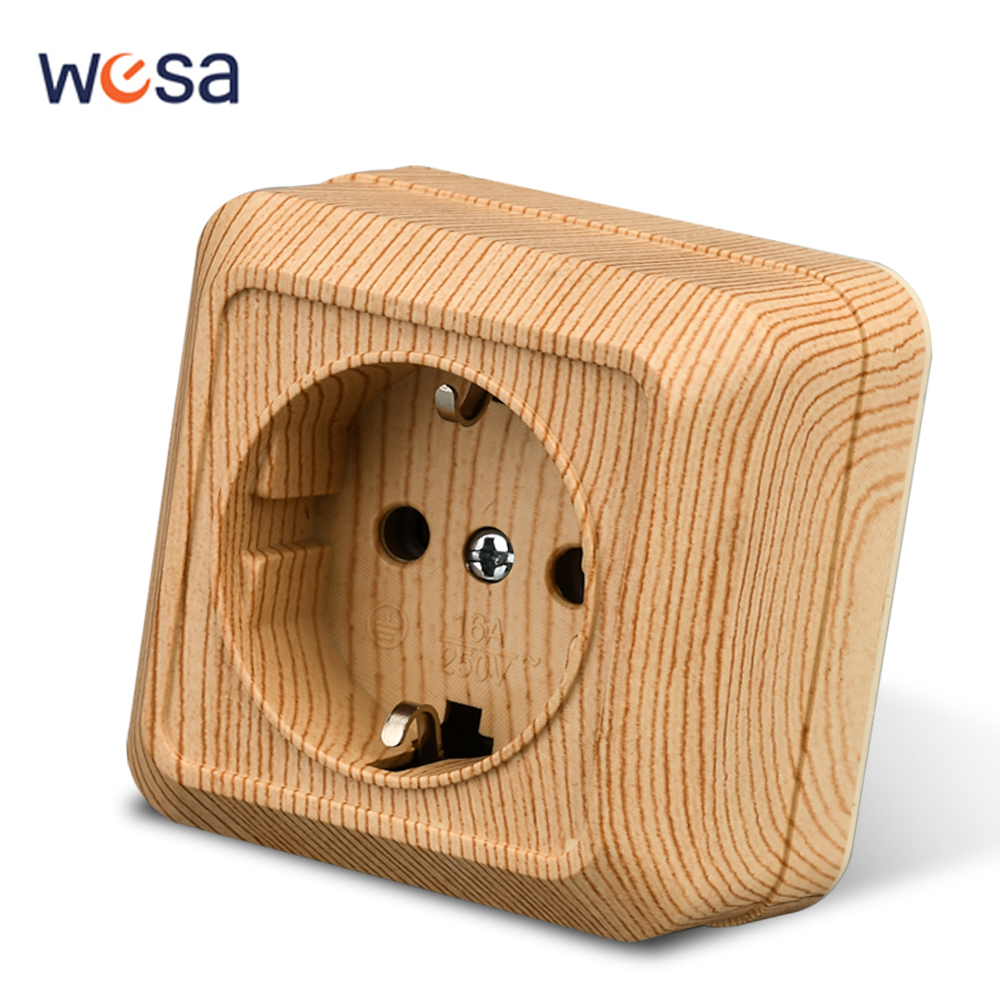 WESA Wood Wall Surface Socket  - đánh giá và giá Outdoor Power Usa