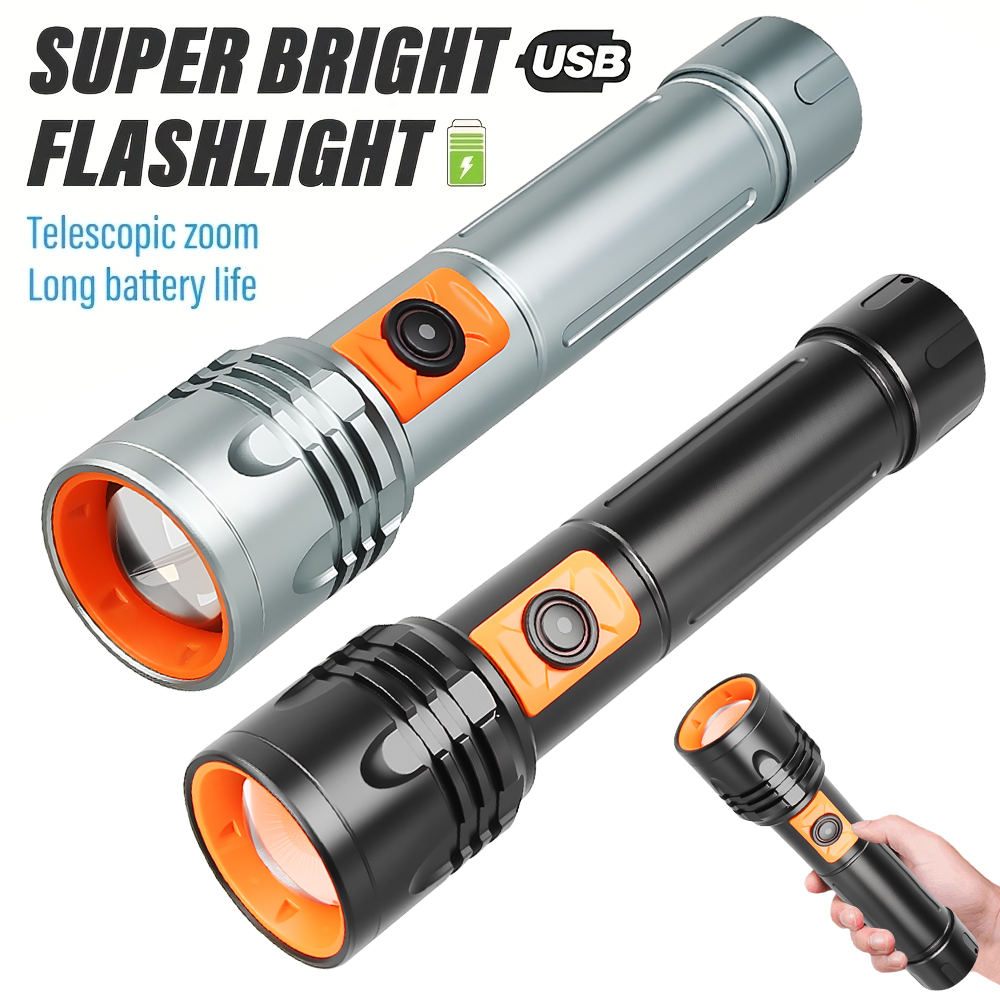 High Power LED Flashlight USB  - đánh giá và giá Outdoor Power Usb