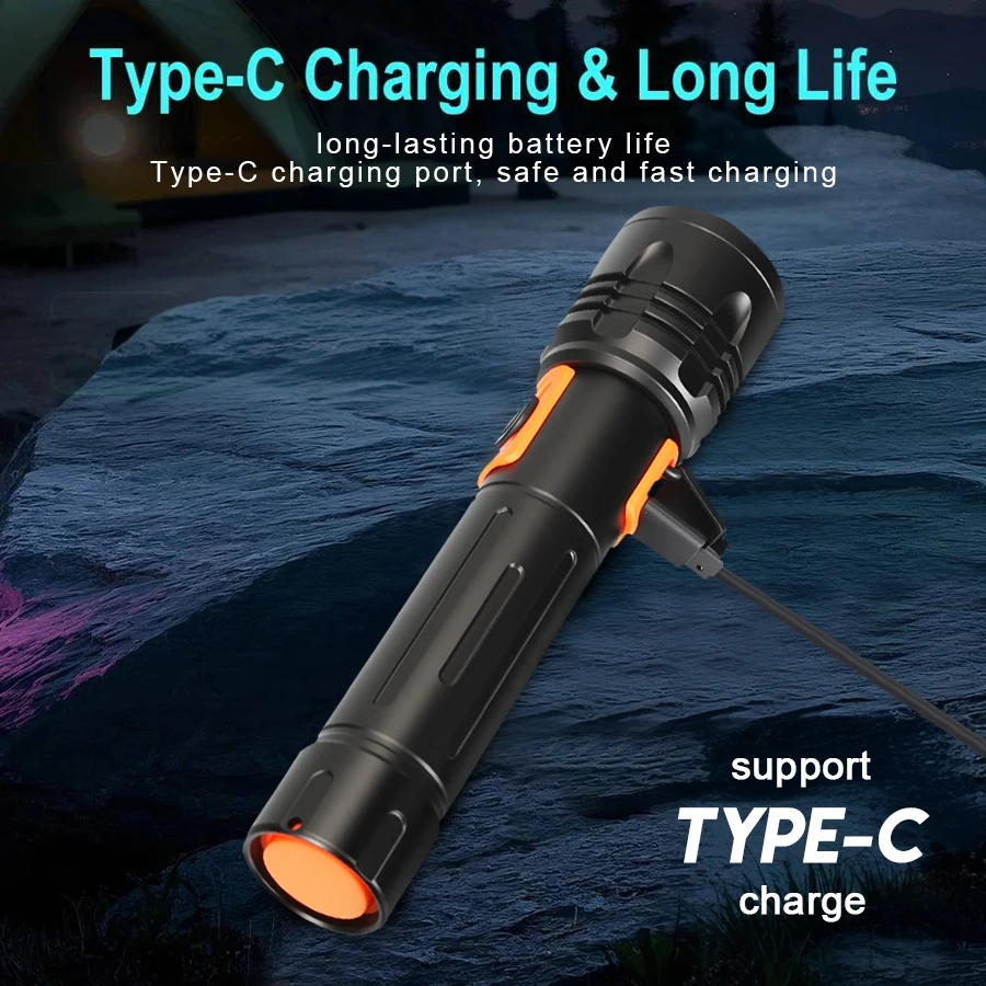 High Power LED Flashlight USB  - đánh giá và giá Outdoor Power Usb