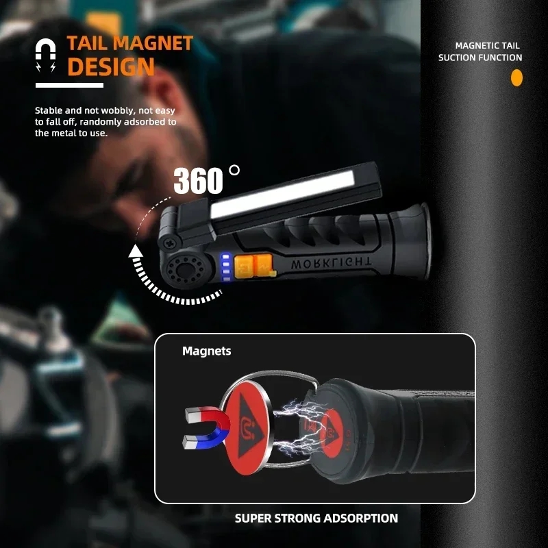 Portable COB LED Flashlight US - đánh giá và giá Outdoor Power Usb