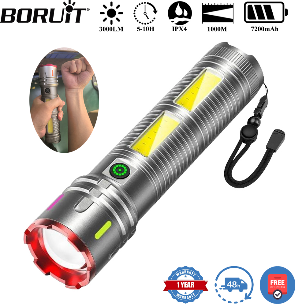 BORUiT 3000LM 1000M Long Throw - đánh giá và giá Outdoor Power Meter Bike