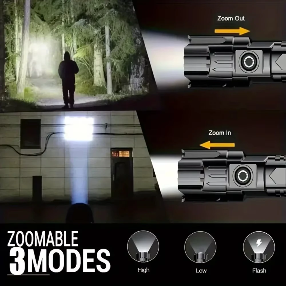 Tactical LED Flashlight 2000LM - đánh giá và giá Outdoor Power Usb