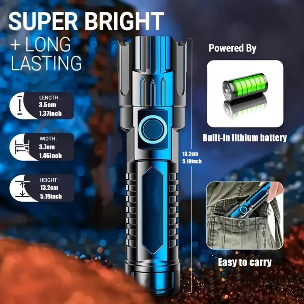 Tactical LED Flashlight 2000LM - đánh giá và giá Outdoor Power Usb