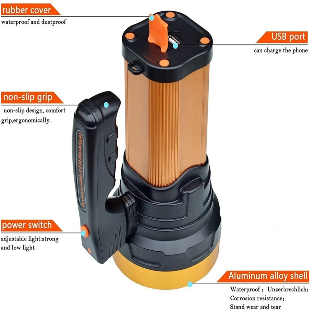 150W Mạnh Mẽ Đèn Pin 50000 Lum - đánh giá và giá Outdoor Power Meter Bike