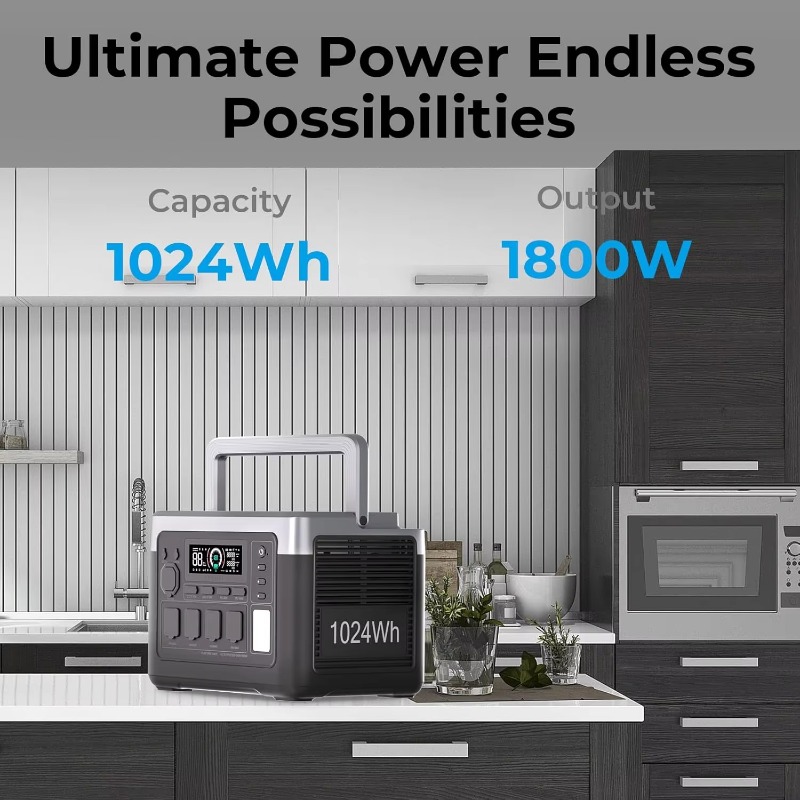 EU USA Warehouse 1800W 1024Wh  - đánh giá và giá Outdoor Power Usa