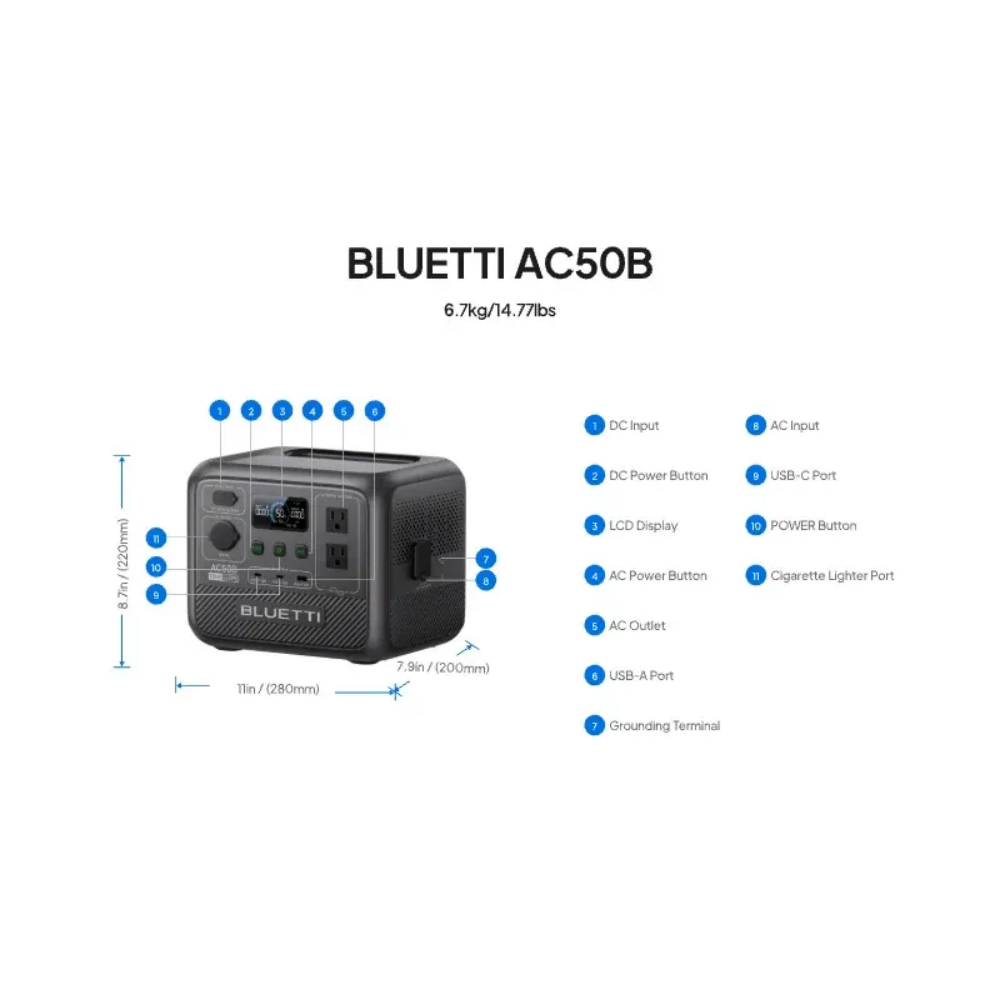 BLUETTI AC50B Portable Power S - đánh giá và giá Outdoor Power Usa