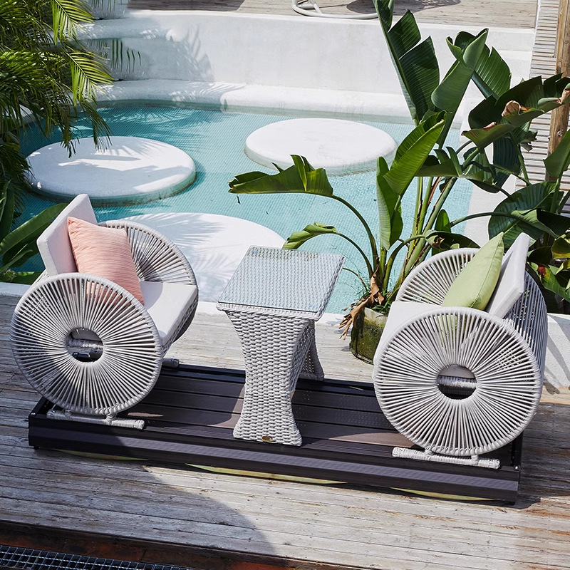 Modern Waterproof Double Wheel - đánh giá và giá Outdoor Power Recliner