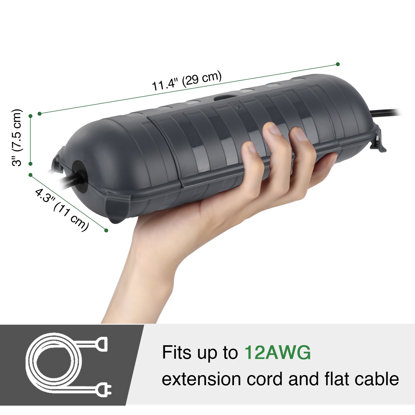 Outdoor Waterproof Connection  - đánh giá và giá Outdoor Power Lead Cover