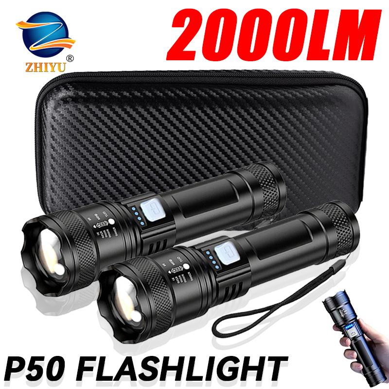 Tactical LED Flashlight 2000LM - đánh giá và giá Outdoor Power Usb