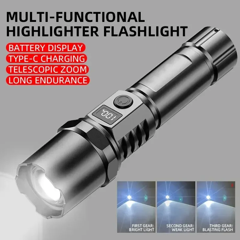 High Power XHP100 Led Flashlig - đánh giá và giá Outdoor Power Usb