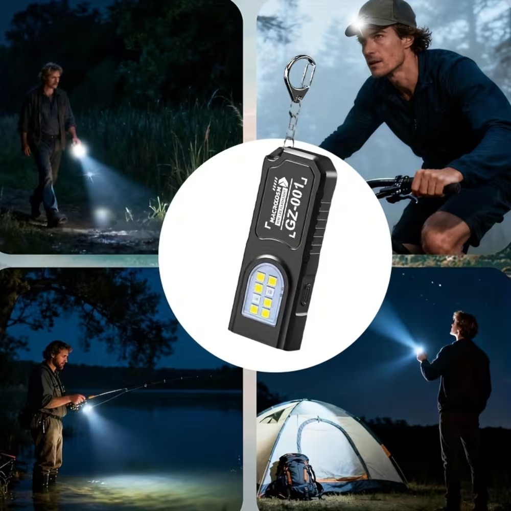 Mini COB LED Keychain Flashlig - đánh giá và giá Outdoor Power Usb